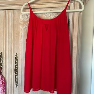 Red camisole top